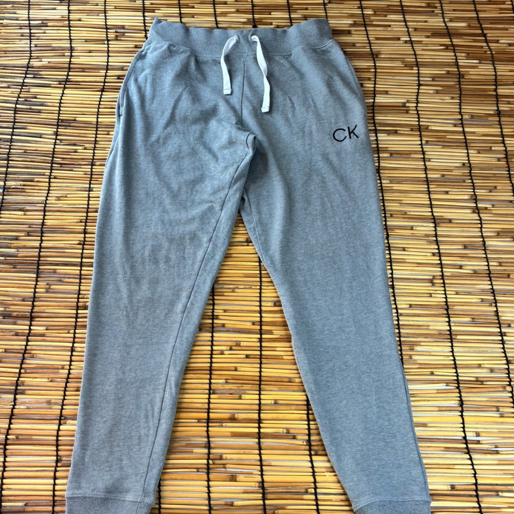 Calvin Klein Gray Sleepwear Joggers Lounge Pants Small QP3427S Mens Womens